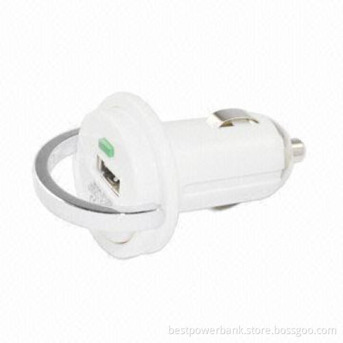 Good Quality ABS Shell Single USB Car Charger with Handle Hot Selling